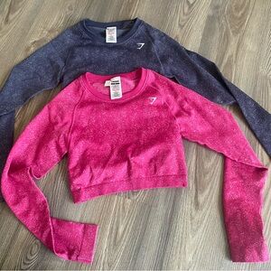 Brand New: GYMSHARK ADAPT FLECK SEAMLESS LONG SLEEVE CROP TOP